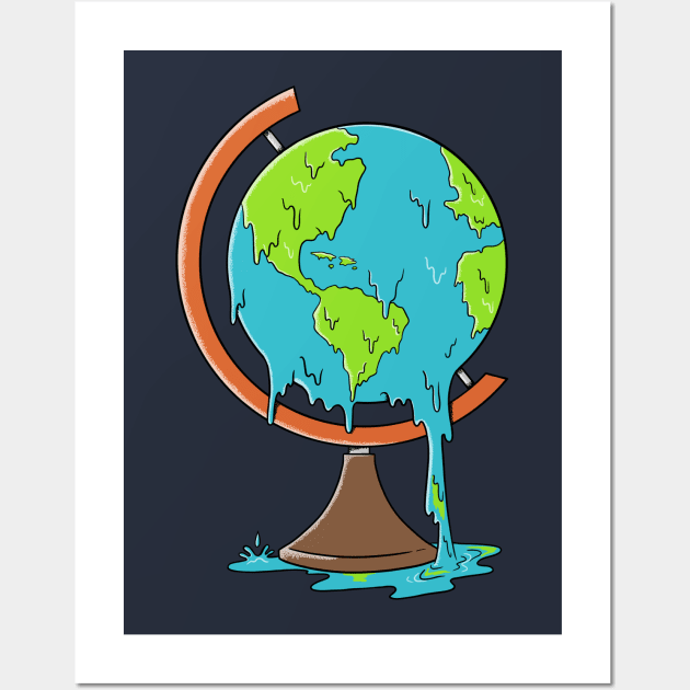 Melted Planet Wall Art by coffeeman